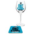 wine glass coaster